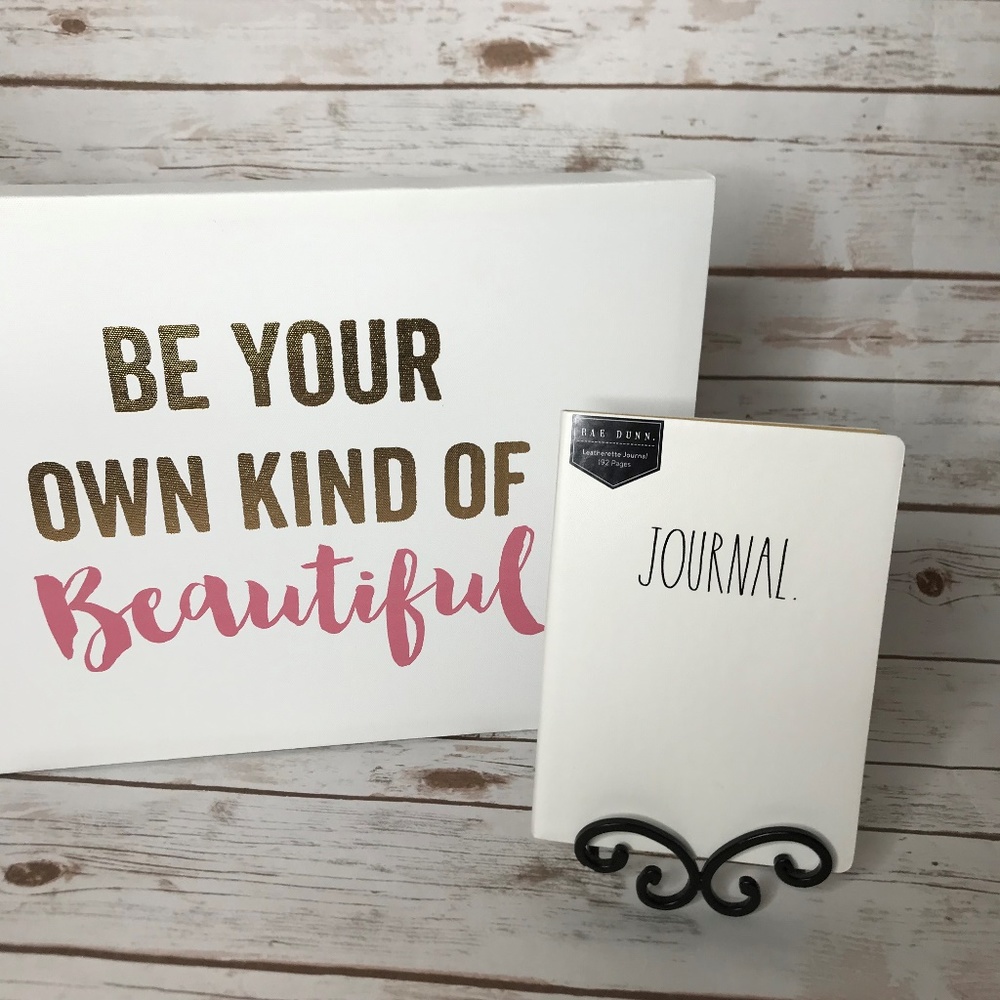 Rae Dunn Leatherette Journal